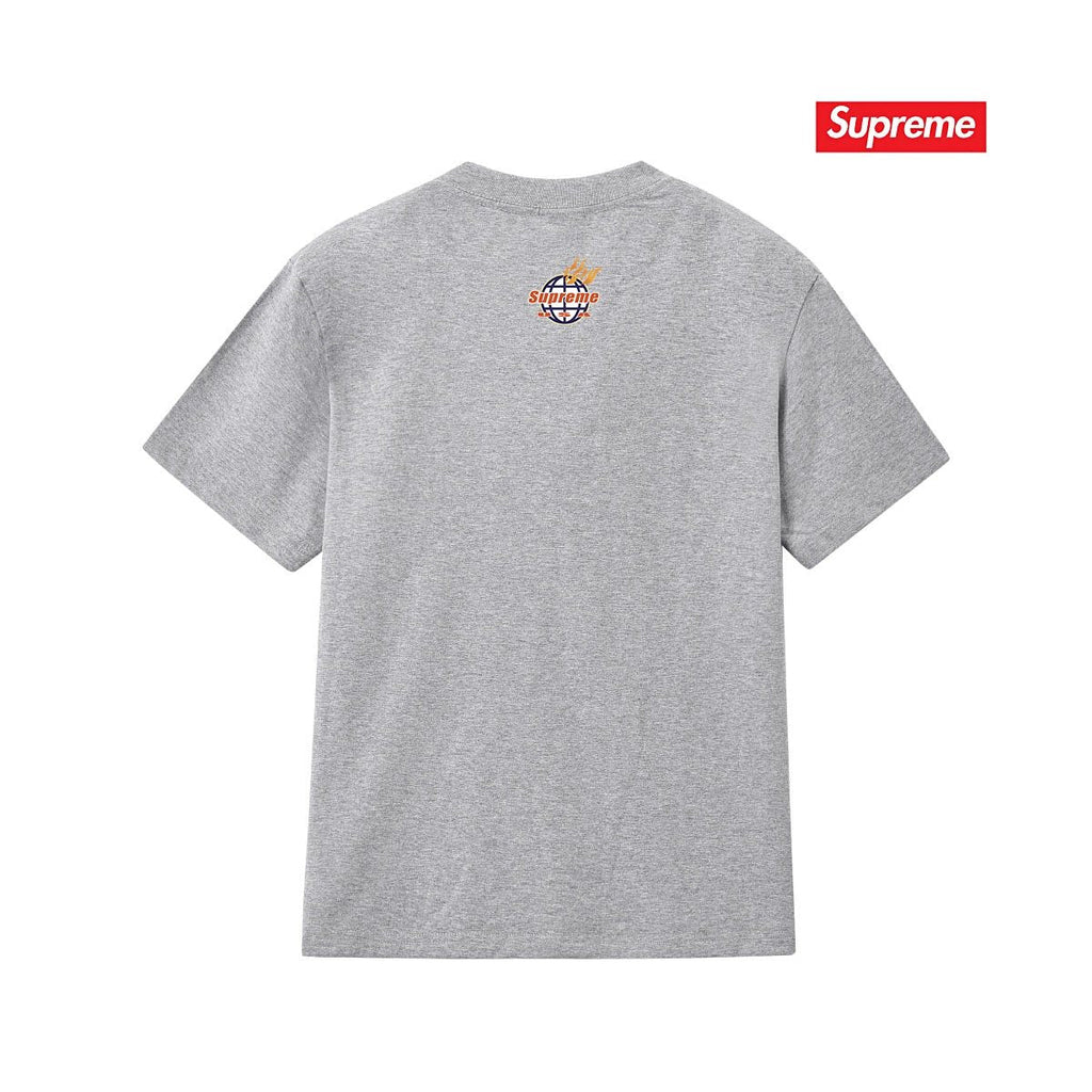 Supreme Flame Globe Graphic Short-Sleeve T-Shirt — back