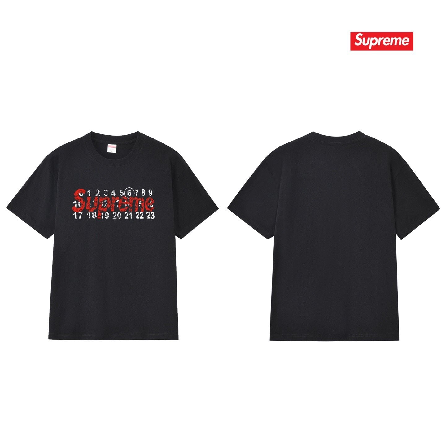Supreme Number Graphic Short-Sleeve T-Shirt — back