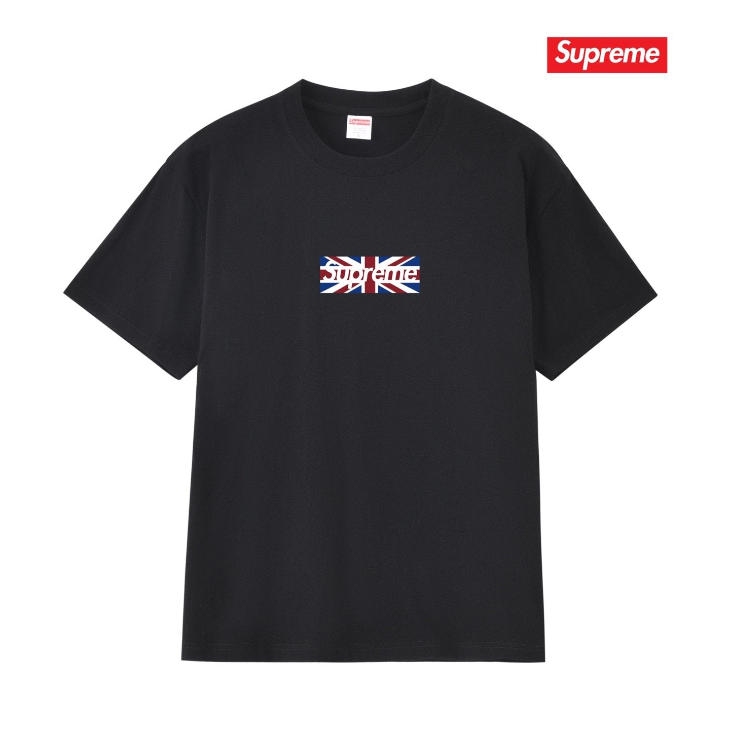 Supreme Union Jack Box-Logo Graphic T-Shirt — hero
