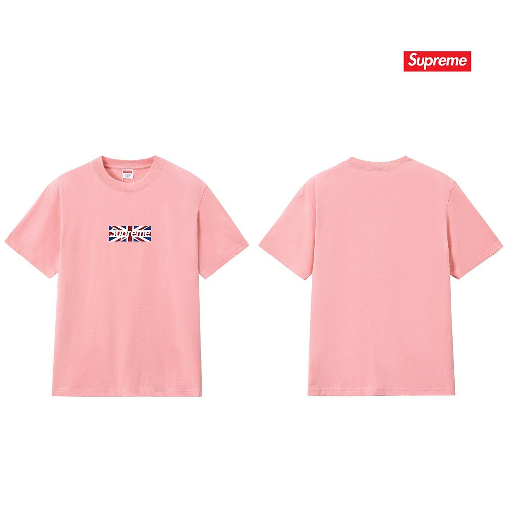 Supreme Union Jack Box-Logo Graphic T-Shirt — back