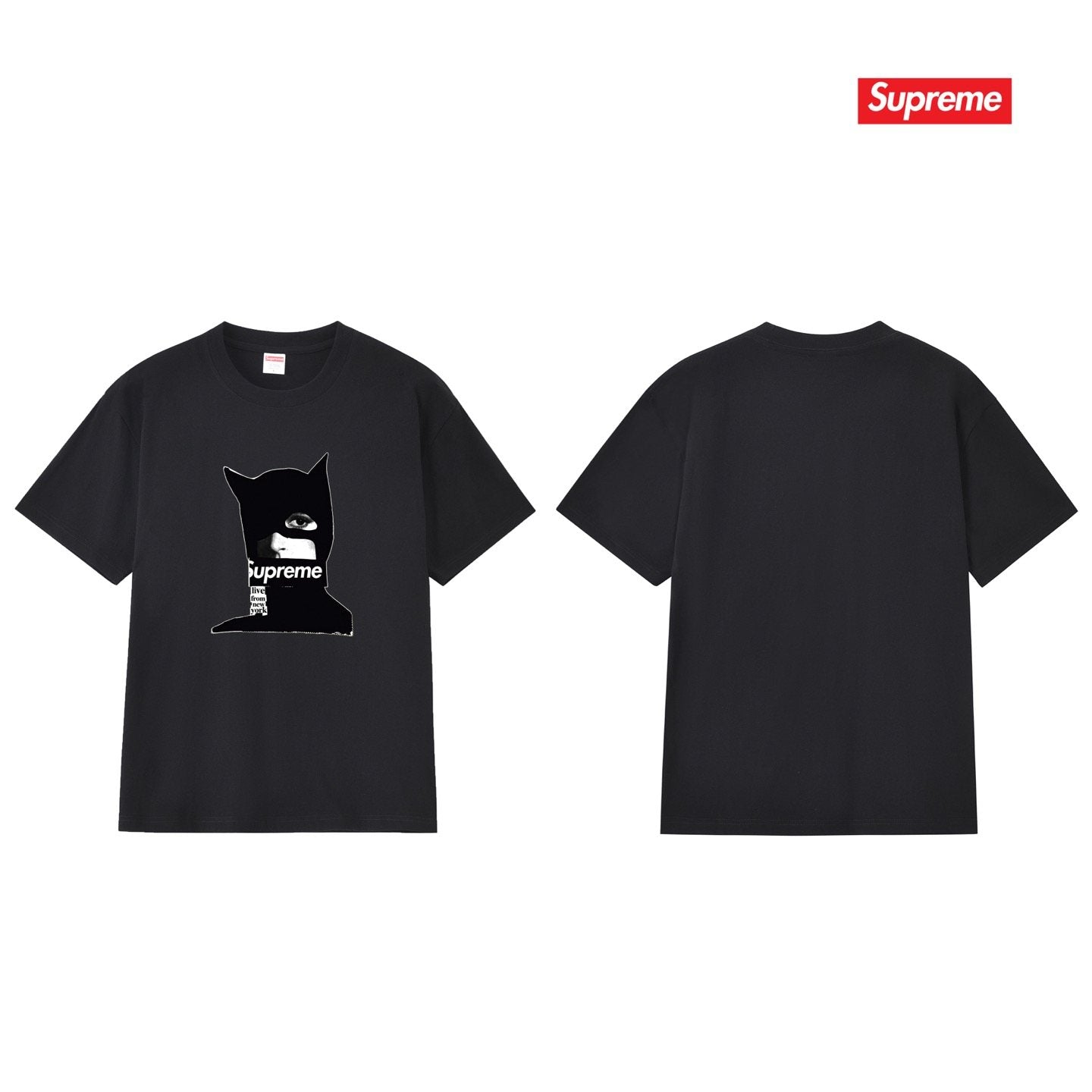 Supreme Cat Graphic Short-Sleeve T-Shirt — back