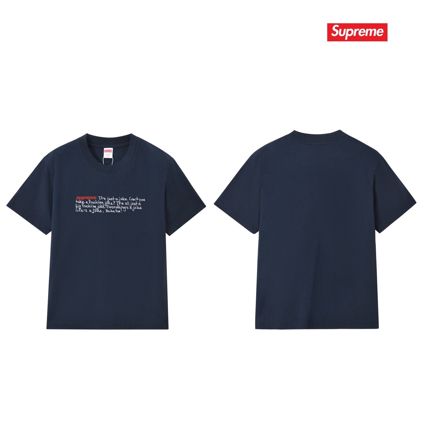 Supreme Front Graphic Short-Sleeve T-Shirt — comparison