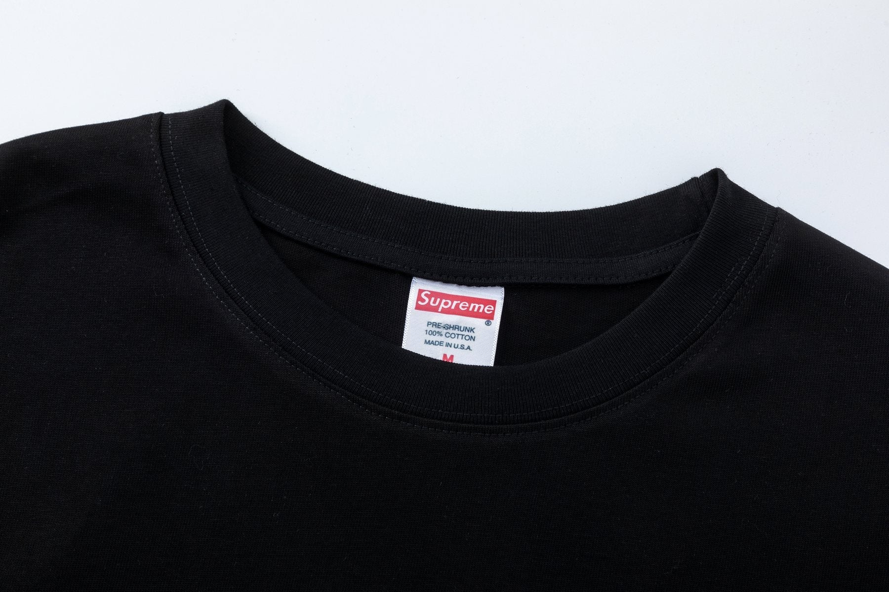 Supreme Hand-Drawn Lettering Graphic T-Shirt — neck_label