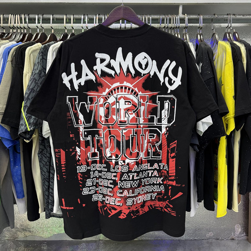 HARMONY Statue of Liberty World Tour Graphic T-Shirt — context