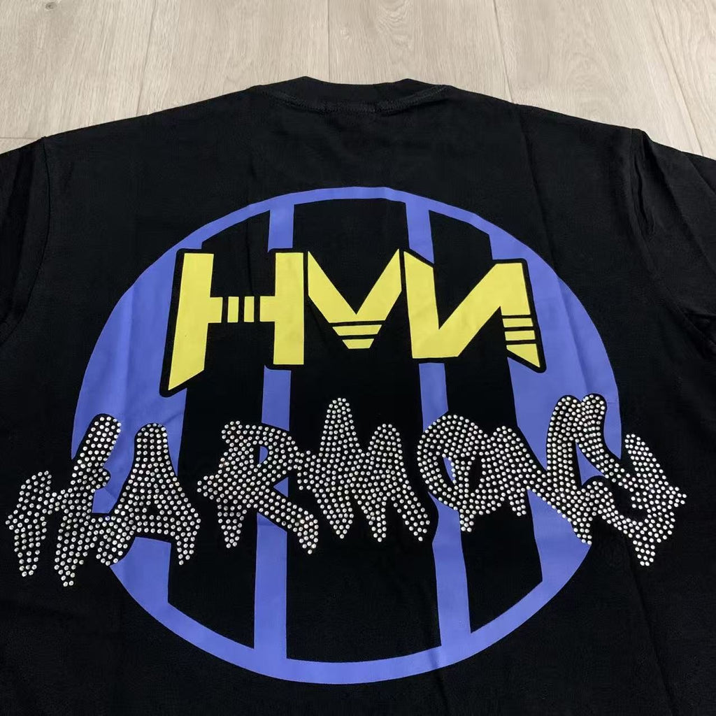 HARMONY Rhinestone Graphic T-Shirt — detail