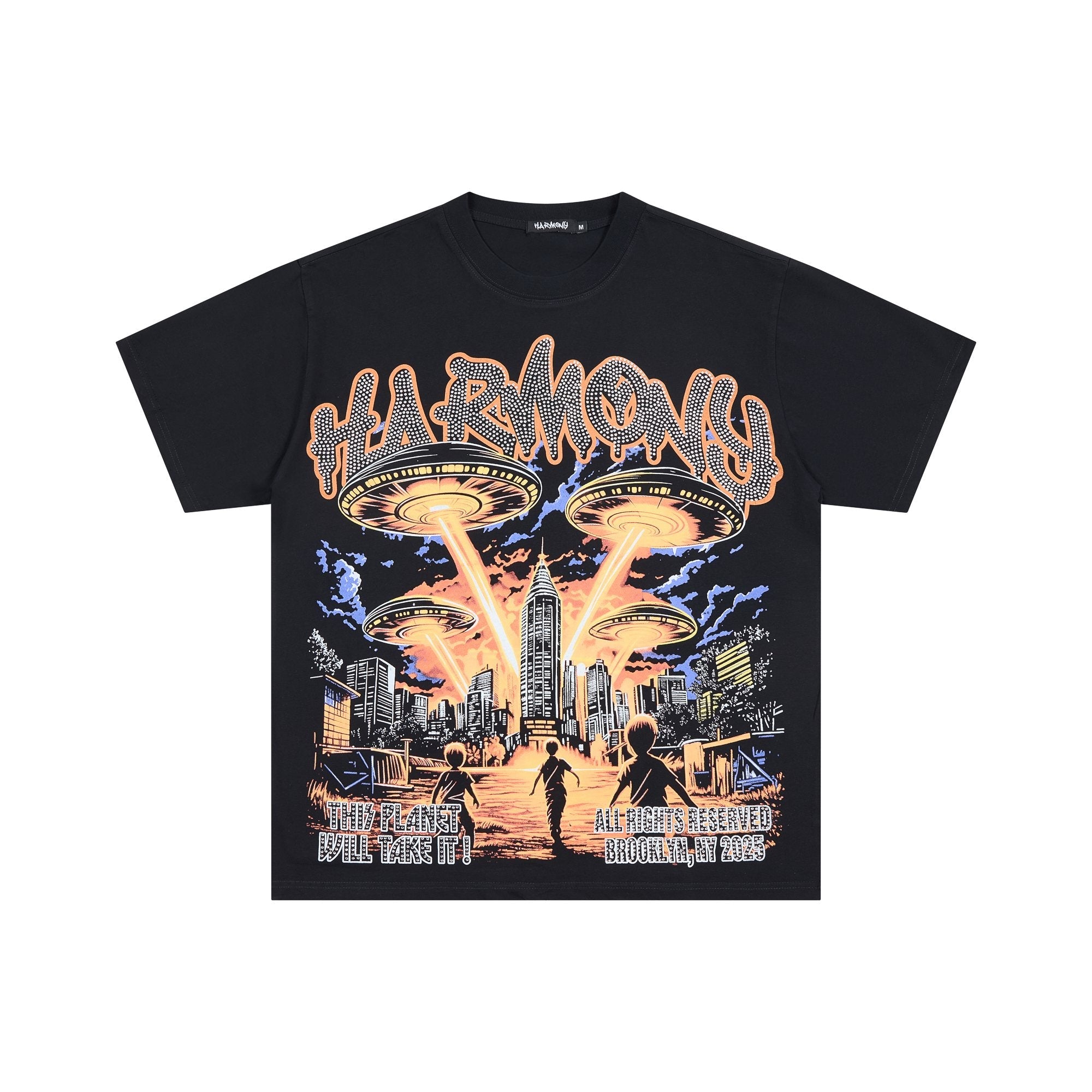 HARMONY Rhinestone Graphic T-Shirt — hero