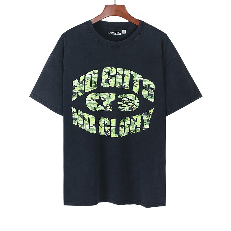 Hellstar No Guts No Glory Camo Graphic T-Shirt — front