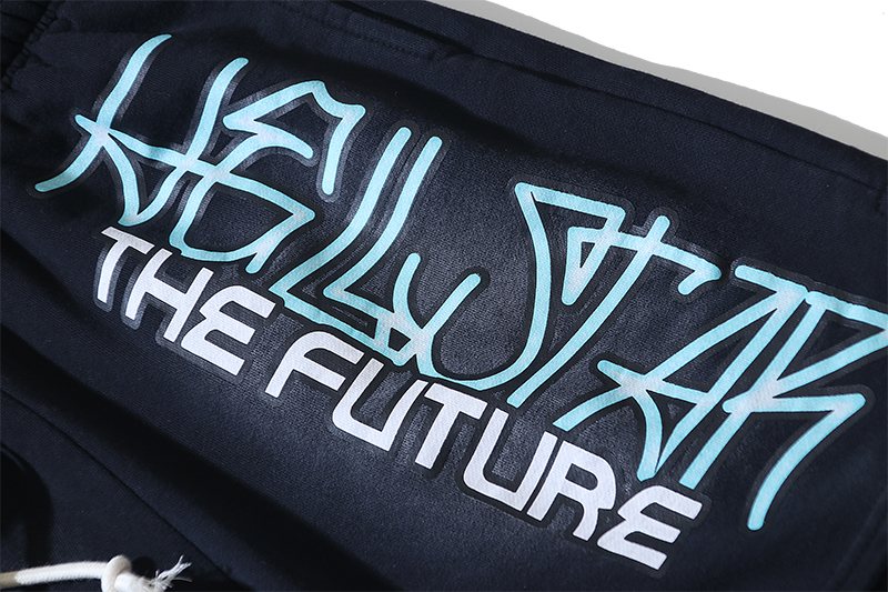 Hellstar The Future Graphic Shorts - Washed Black — detail