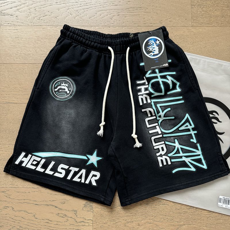 Hellstar The Future Graphic Shorts - Washed Black — context