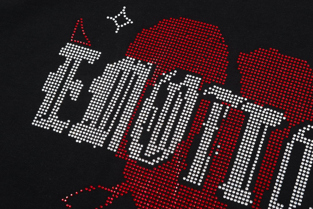 MIXED EMOTION Heart Graphic Short-Sleeve T-Shirt — detail