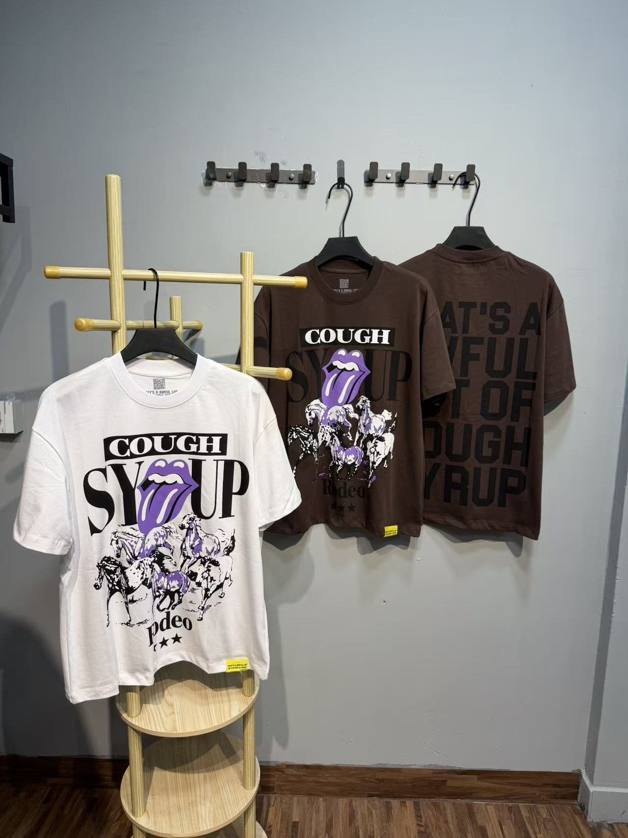THAT'S A AWFUL LOT OF COUGH SYRUP Front & Back Graphic T-Shirt — context