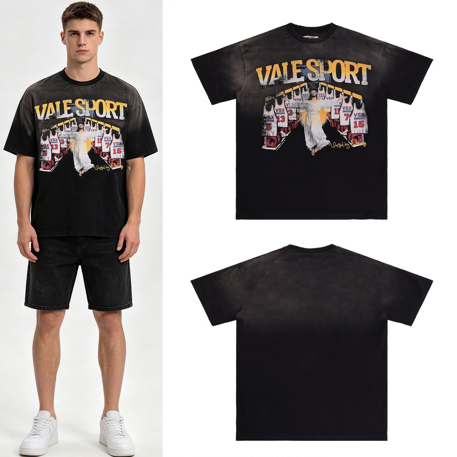 Valley Dreams Jesus Jersey Graphic T-Shirt — context