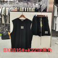 ESSENTIALS Three-Bar Sleeveless Shorts Set — hero