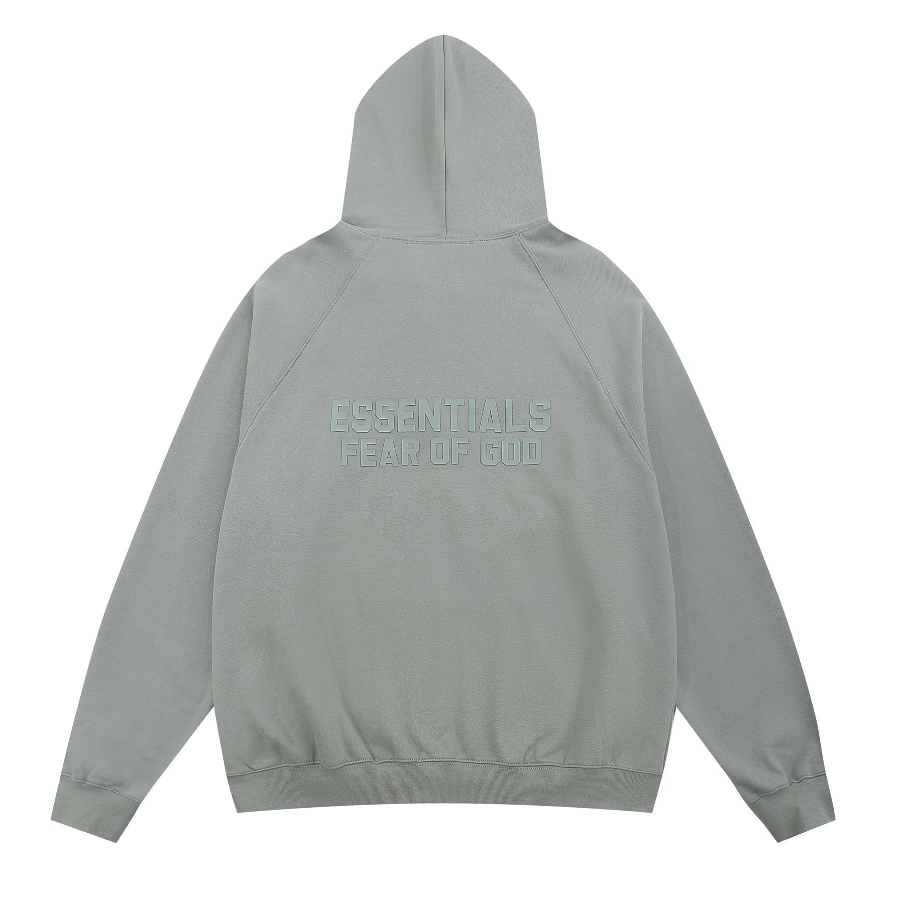 Essentials Fear of God Tonal Logo Full-Zip Hoodie — back
