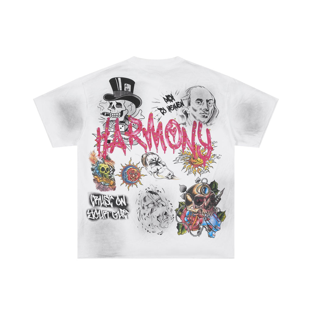HARMONY Rhinestone-Style Graphic T-Shirt — hero