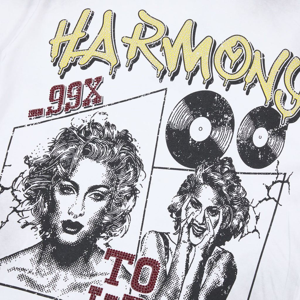 HARMONY Tour Graphic Raw-Edge T-Shirt — detail