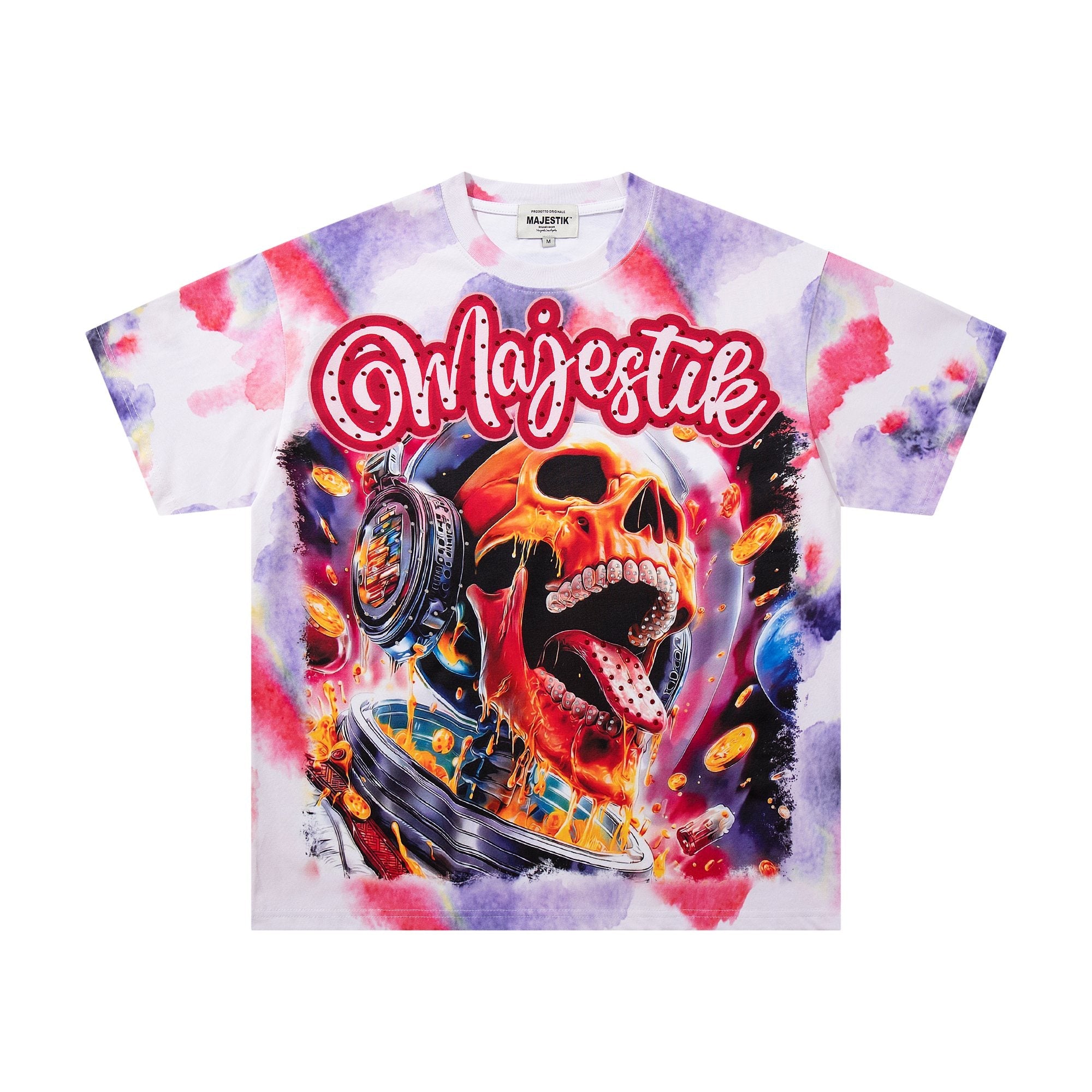 MAJESTIK Watercolor Tie-Dye Graphic T-Shirt — hero