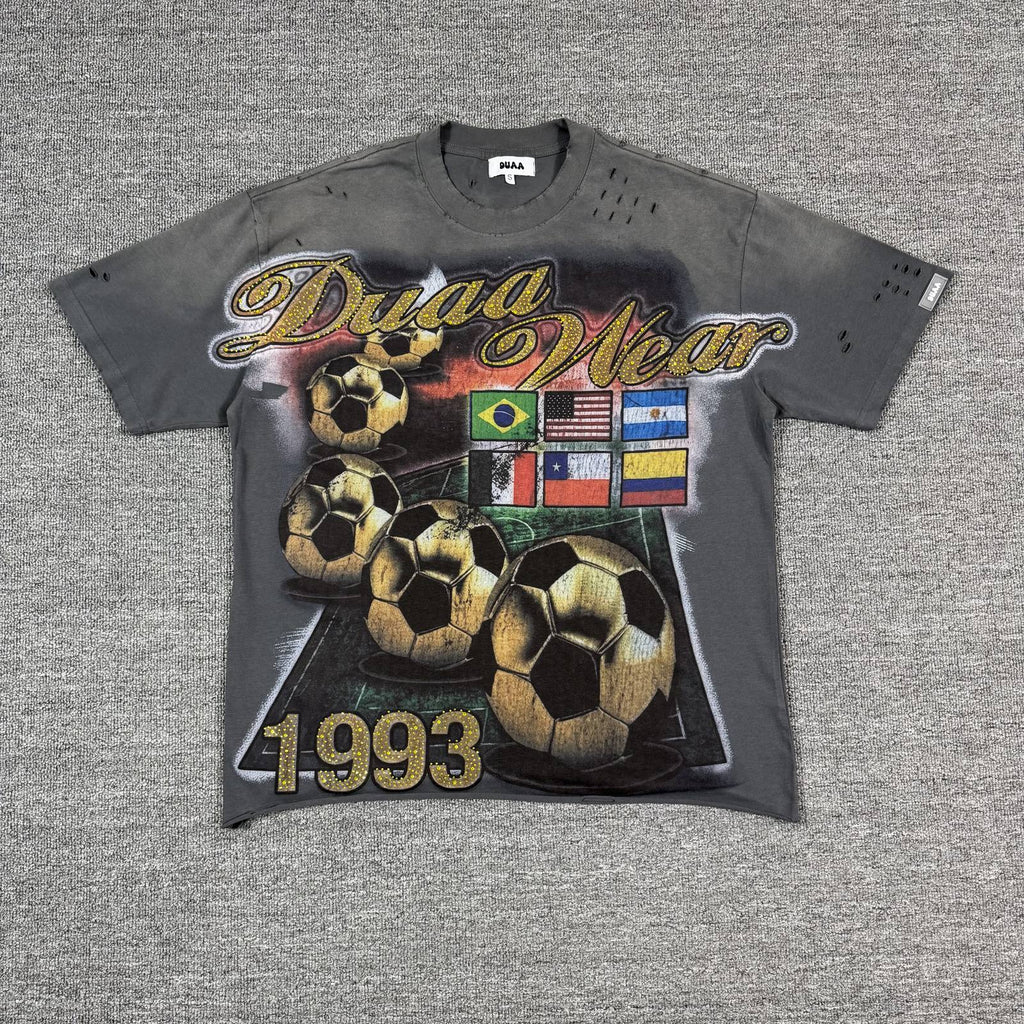 DUAA Soccer Flag Graphic T-Shirt — front
