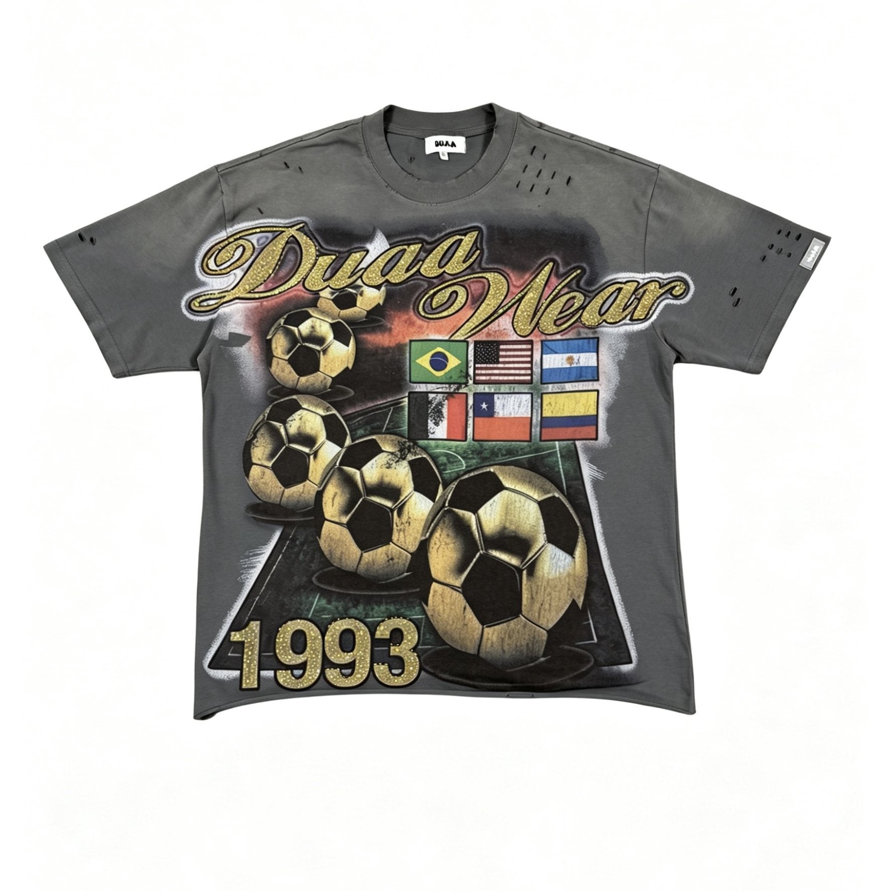 DUAA Soccer Flag Graphic T-Shirt — hero