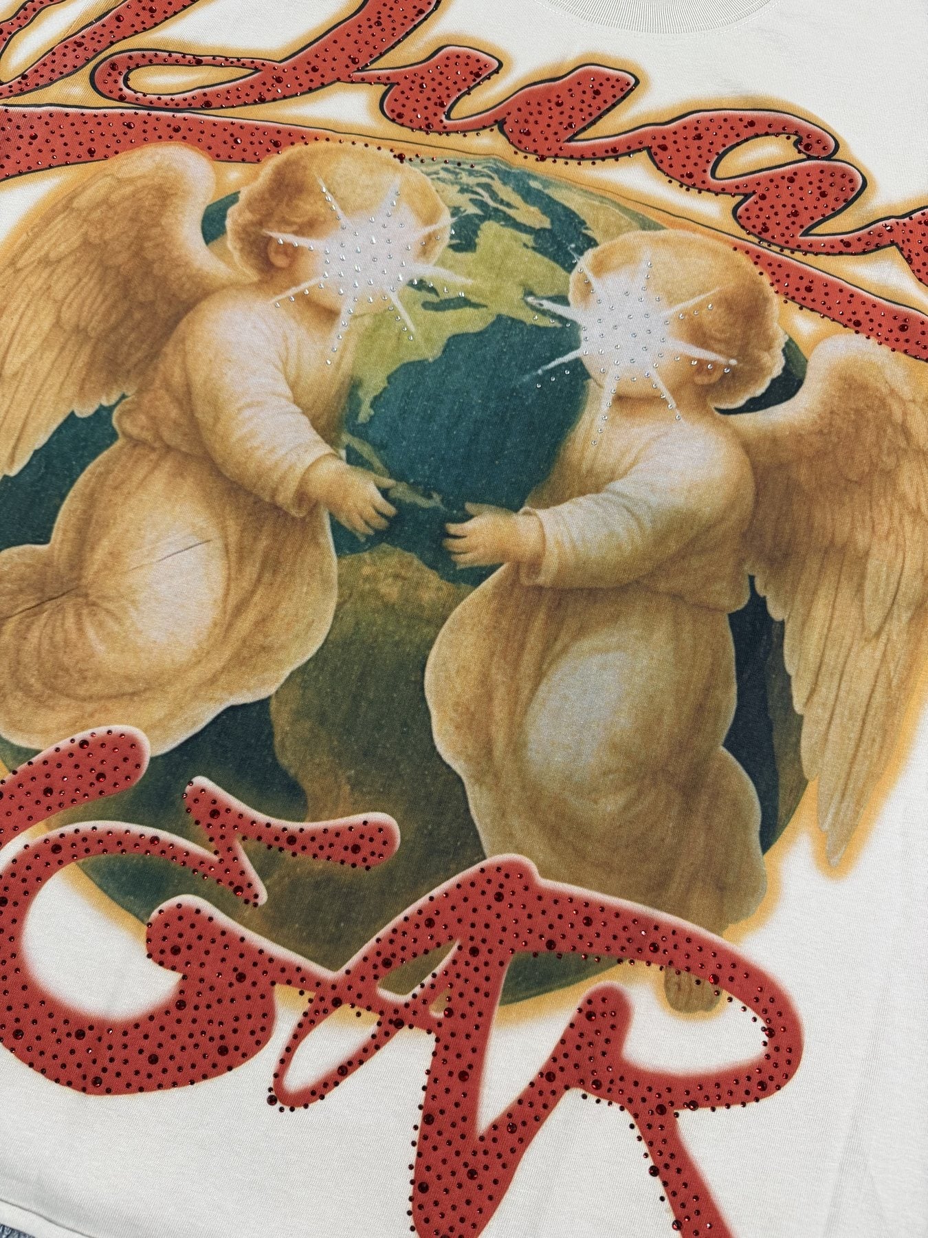 DUAA New Age Graphic Short-Sleeve T-Shirt — fabric_closeup