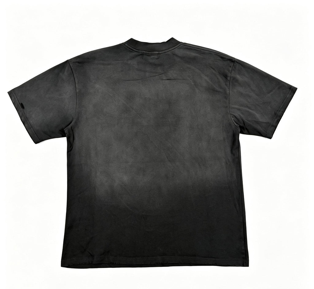DUAA New Age Washed Black Graphic T-Shirt — back
