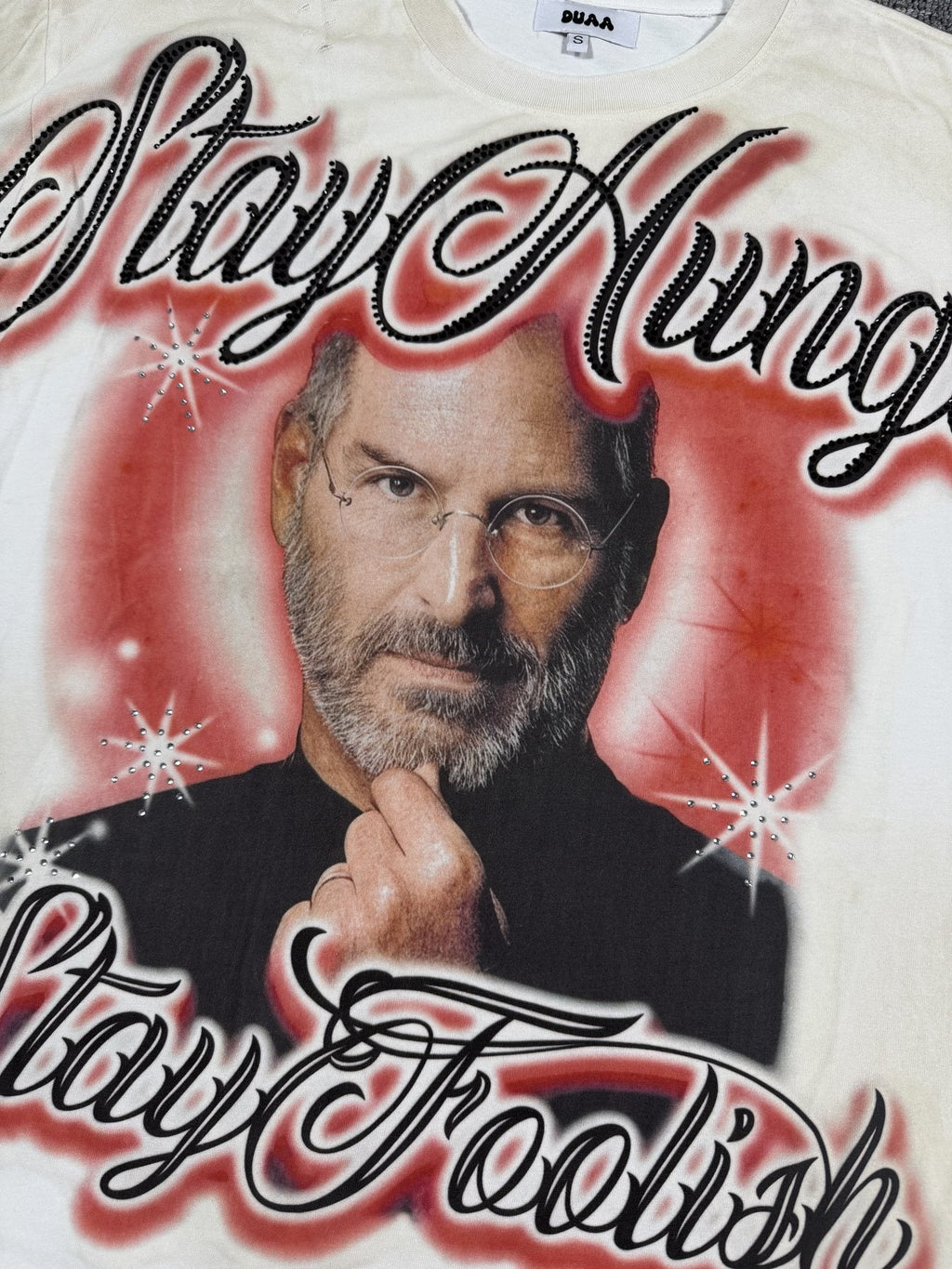 DUAA New Age Steve Jobs Graphic T-Shirt — detail