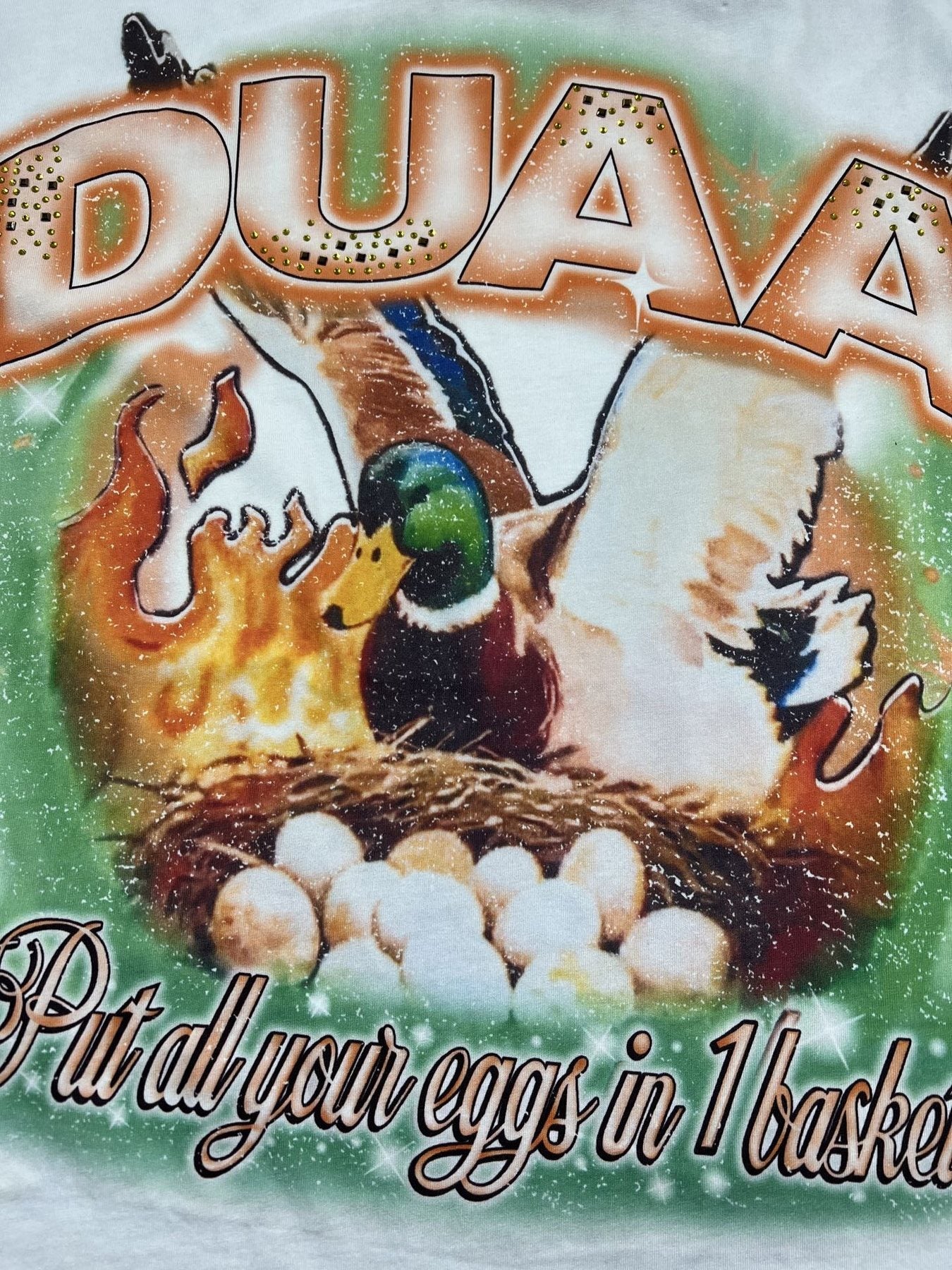 DUAA Duck & Eggs Graphic Short-Sleeve T-Shirt — detail