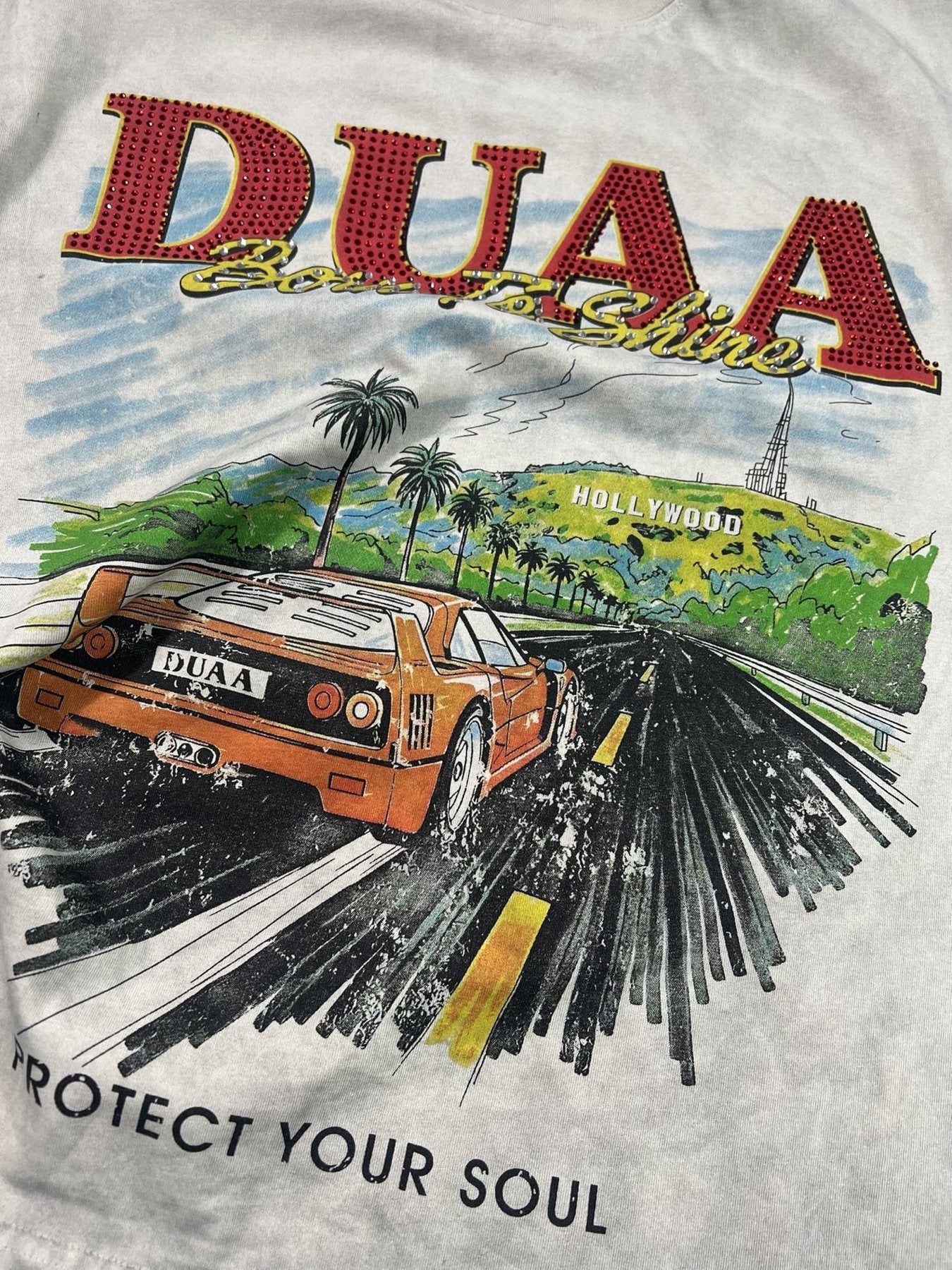 DUAA New Age Car Graphic T-Shirt — detail