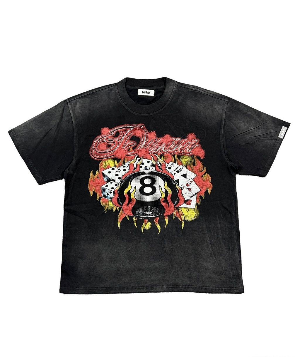 DUAA Casino 8-Ball Graphic T-Shirt — hero