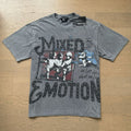 MIXED EMOTION Washed Gray Rhinestone Graphic T-Shirt — hero