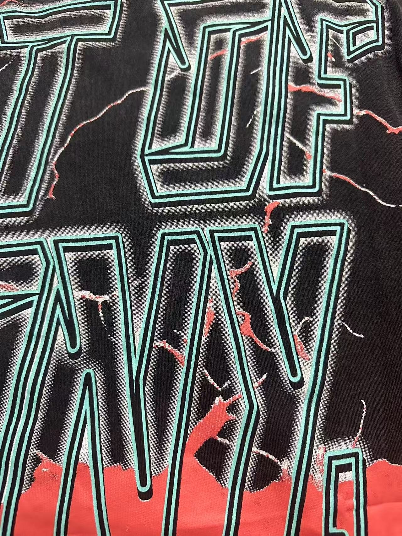 Godspeed Out of Many One Statue Graphic T-Shirt — detail