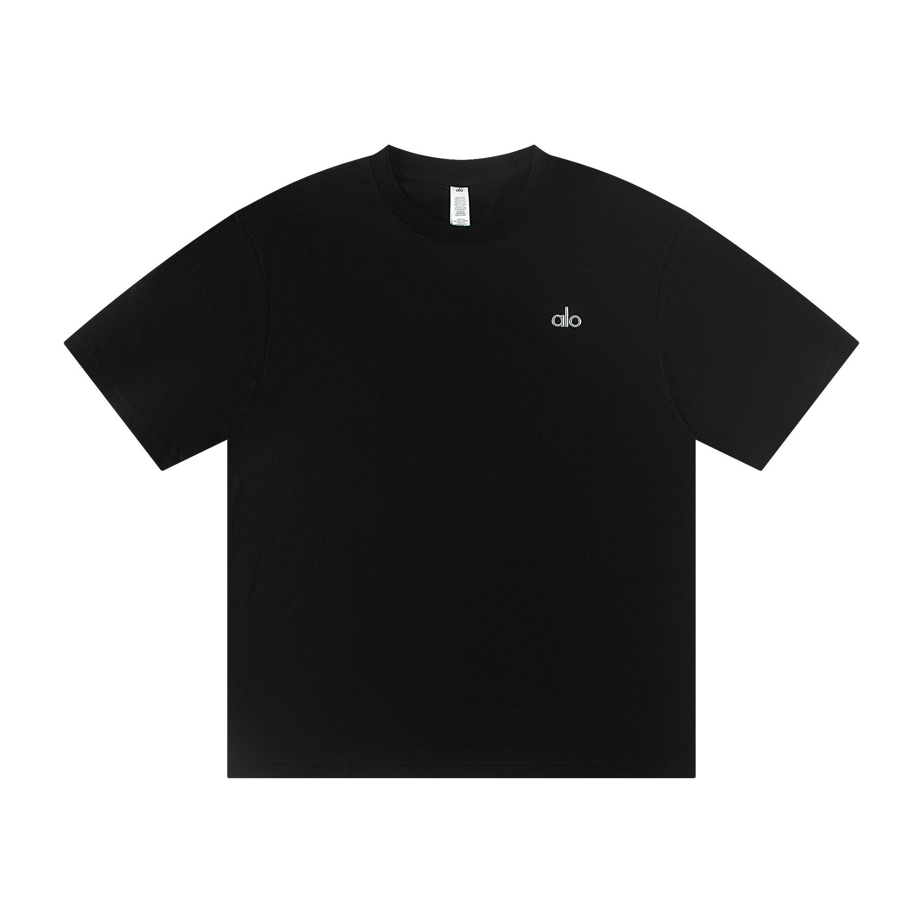 alo Solid Logo T-Shirt & Shorts Set — front