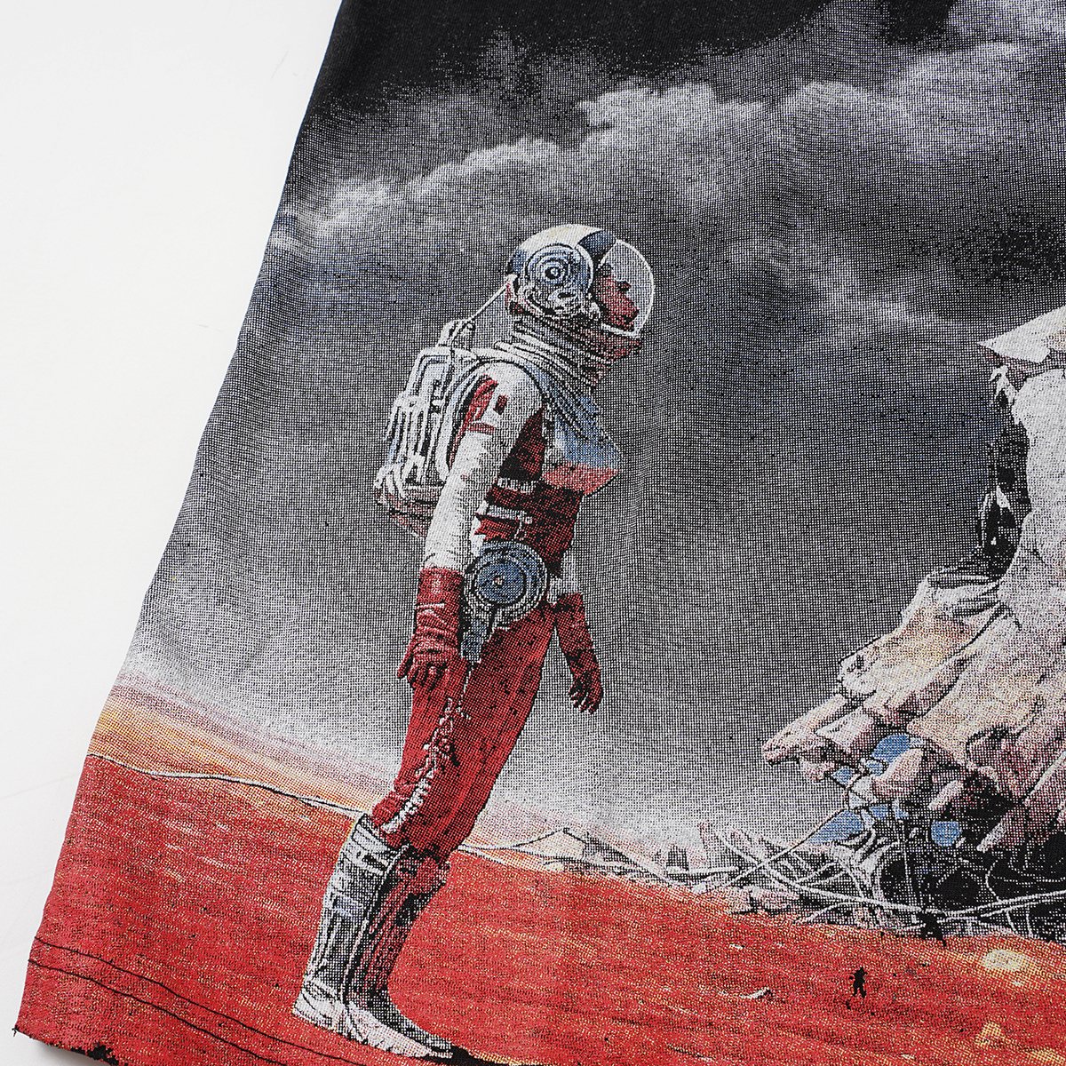 Godspeed Astronaut Skull Graphic T-Shirt — detail
