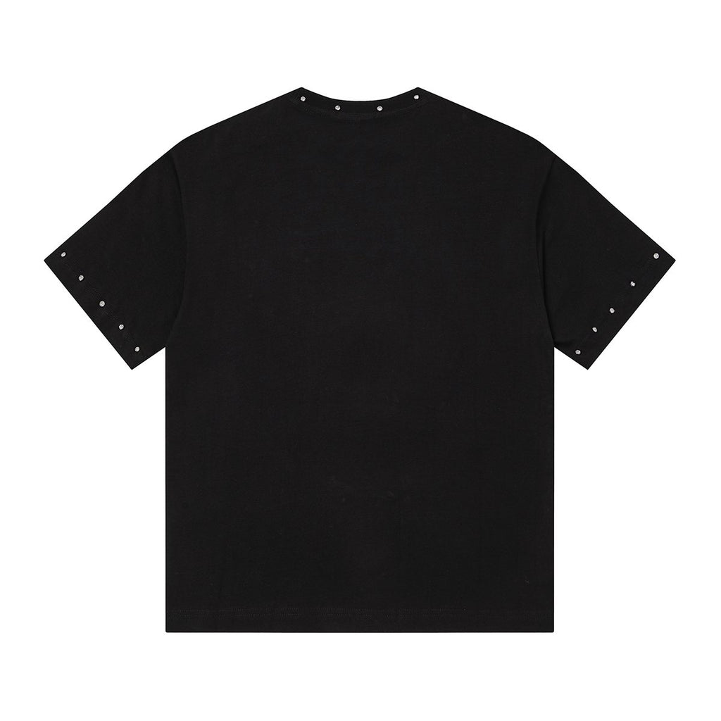 MIXED EMOTION Angel Graphic Studded-Trim T-Shirt — back