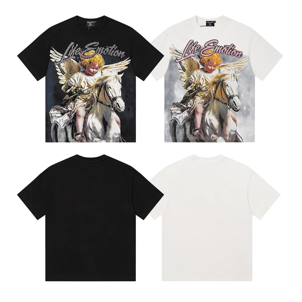 MIXED EMOTION Angel Horse Graphic T-Shirt — comparison