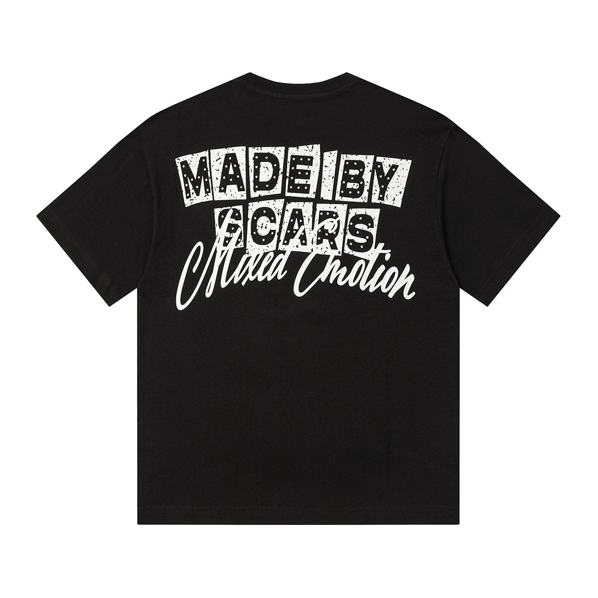 MIXED EMOTION Front Rhinestone Graphic T-Shirt — back