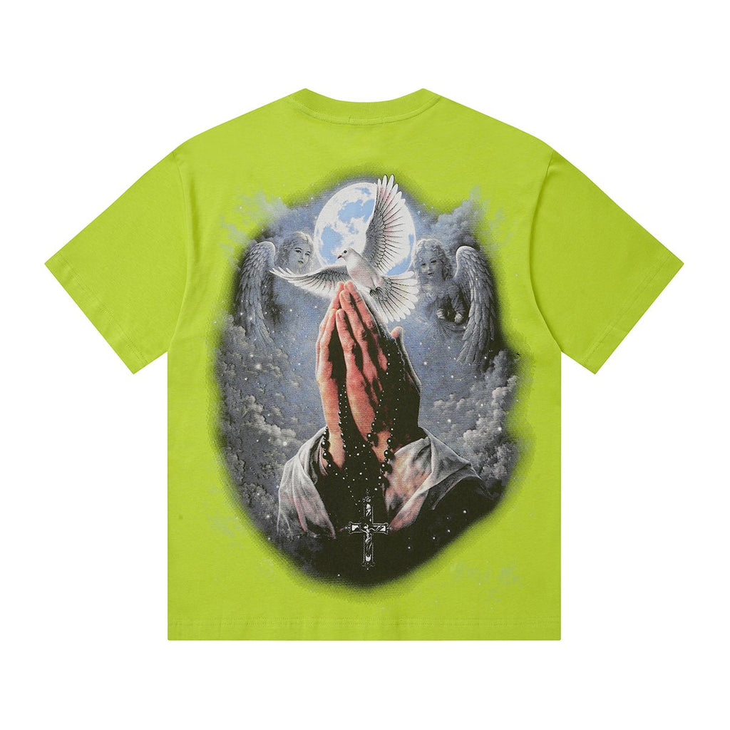 MIXED EMOTION Rhinestone Graphic Short-Sleeve T-Shirt — back