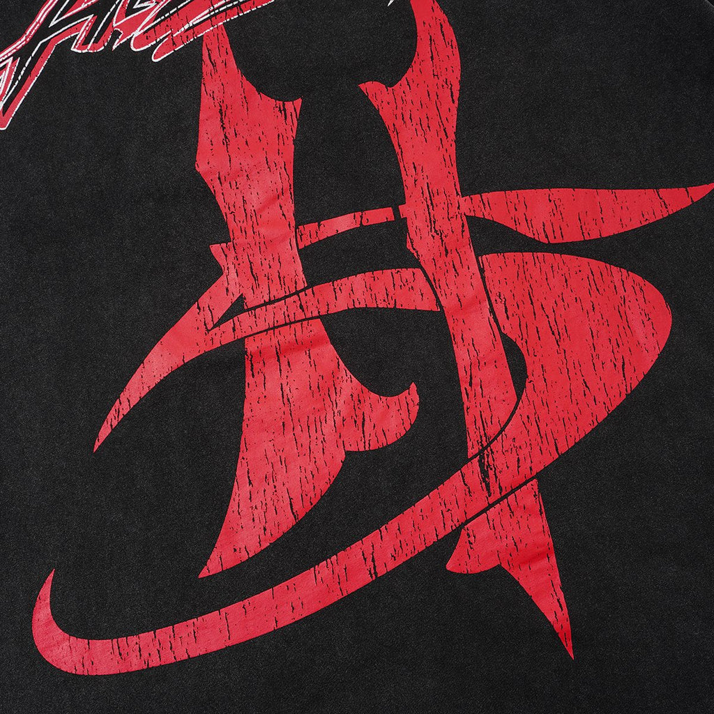 Hellstar Red & White Graphic T-Shirt — detail