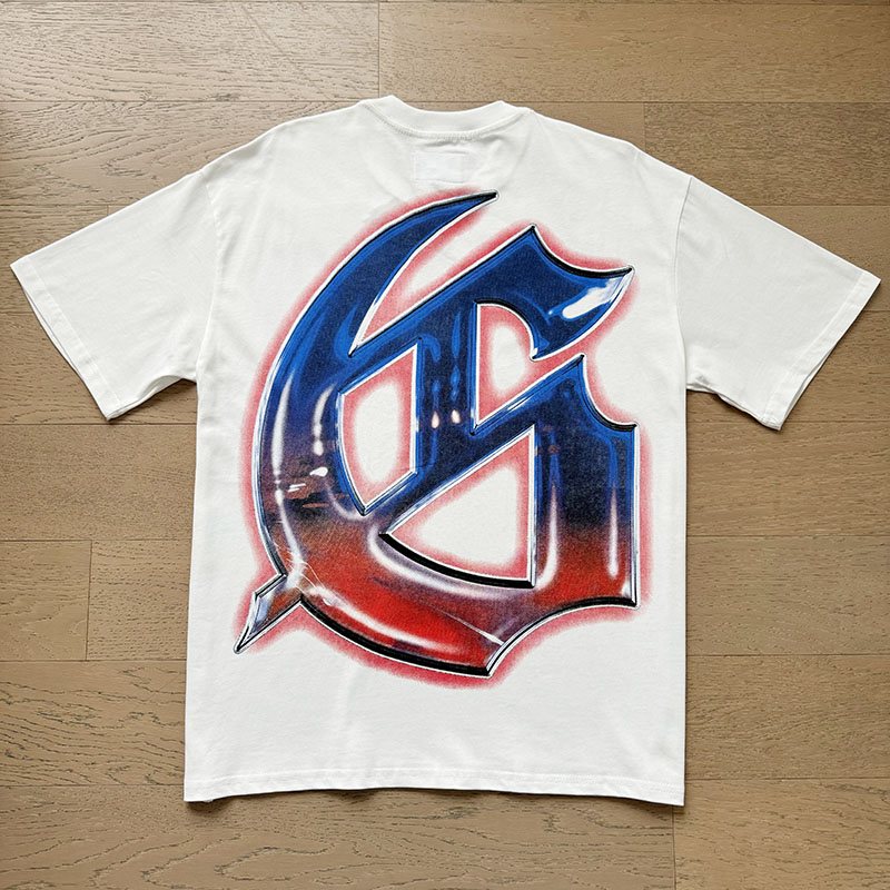 Godspeed White Front & Back Graphic T-Shirt — hero