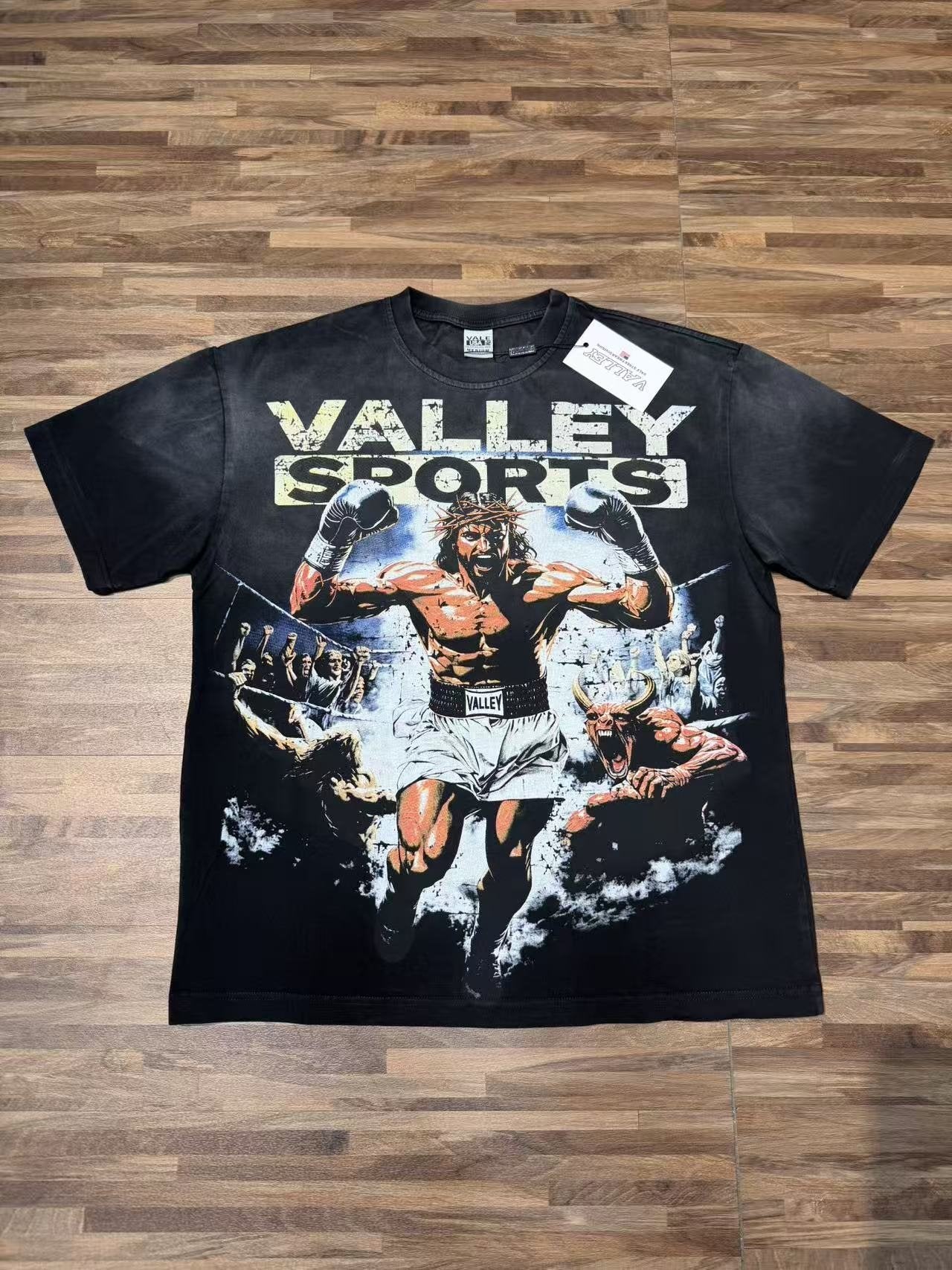 VALLEY Boxing Before Death Graphic T-Shirt — front