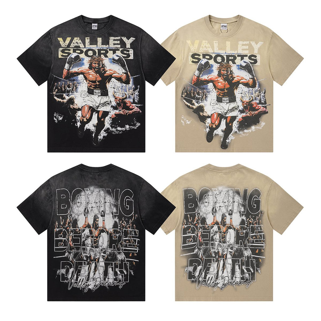 VALLEY Boxing Before Death Graphic T-Shirt — comparison