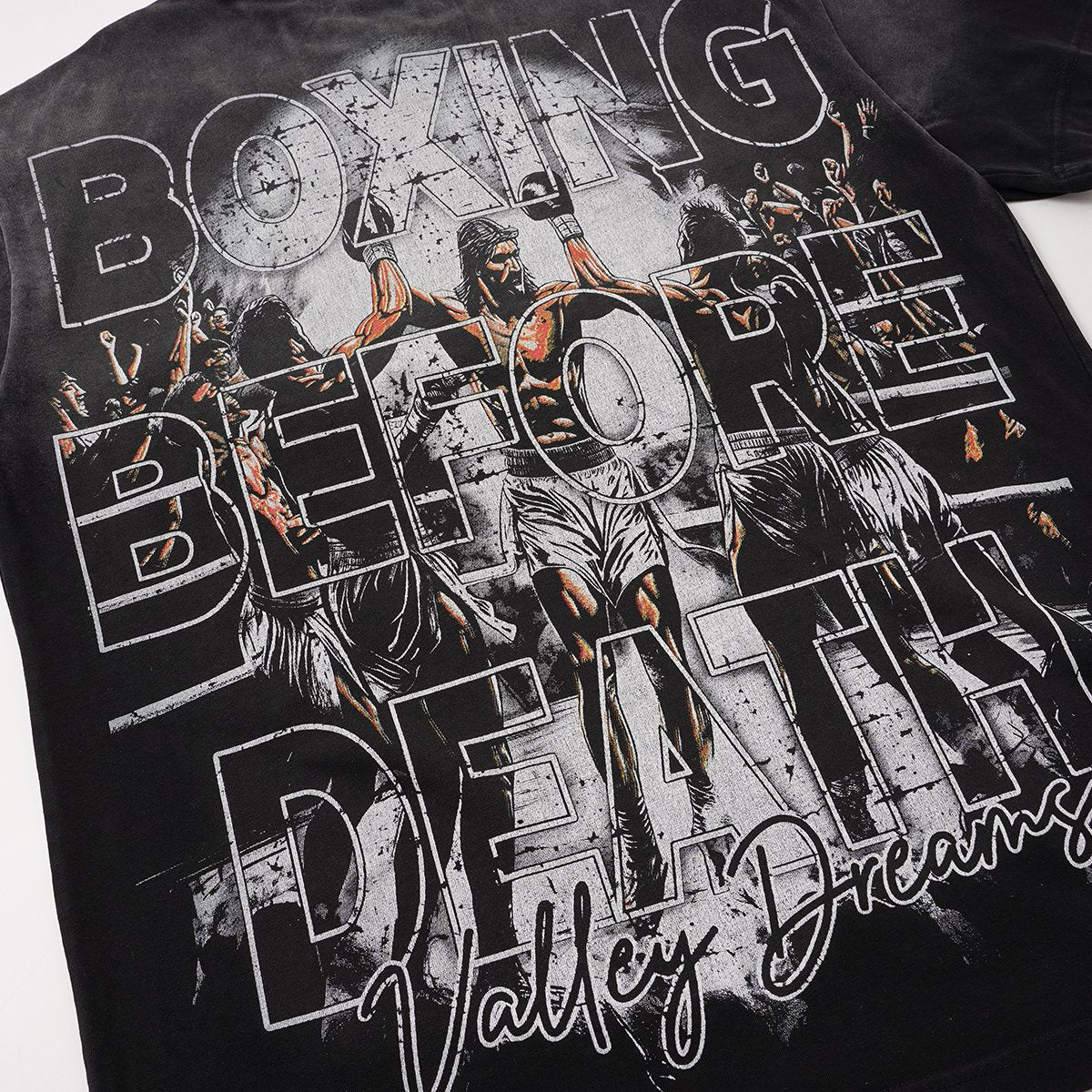 VALLEY Boxing Before Death Graphic T-Shirt — detail