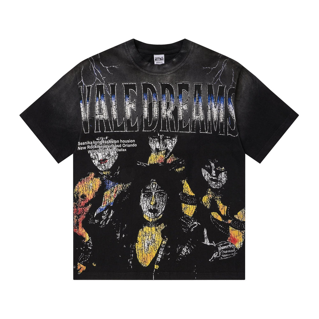 VALLEY Washed Black Graphic T-Shirt — hero