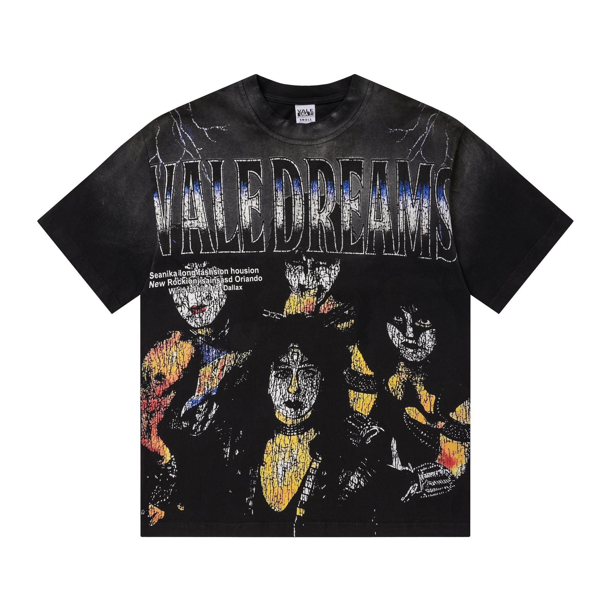 VALLEY Washed Black Graphic T-Shirt — hero
