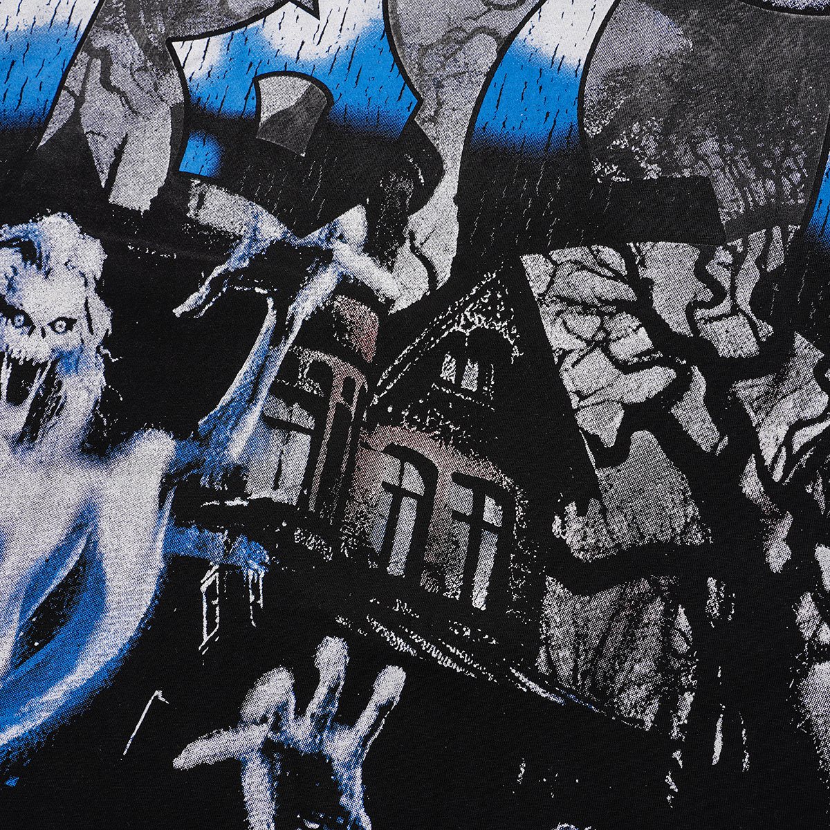VALE USA Haunted House Ghost Graphic T-Shirt — detail
