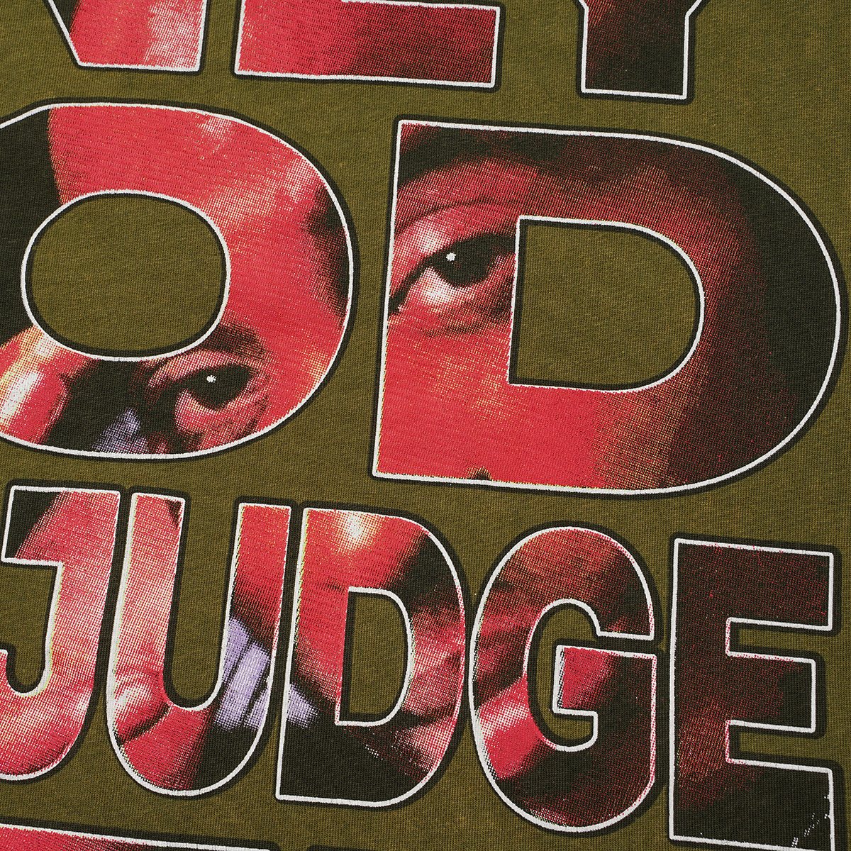 VALLEY Only God Can Judge Me Sleeveless T-Shirt — detail