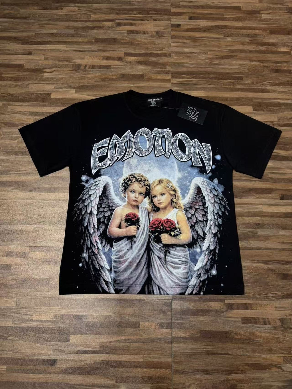 MIXED EMOTION Angel Praying Hands Graphic T-Shirt — hero