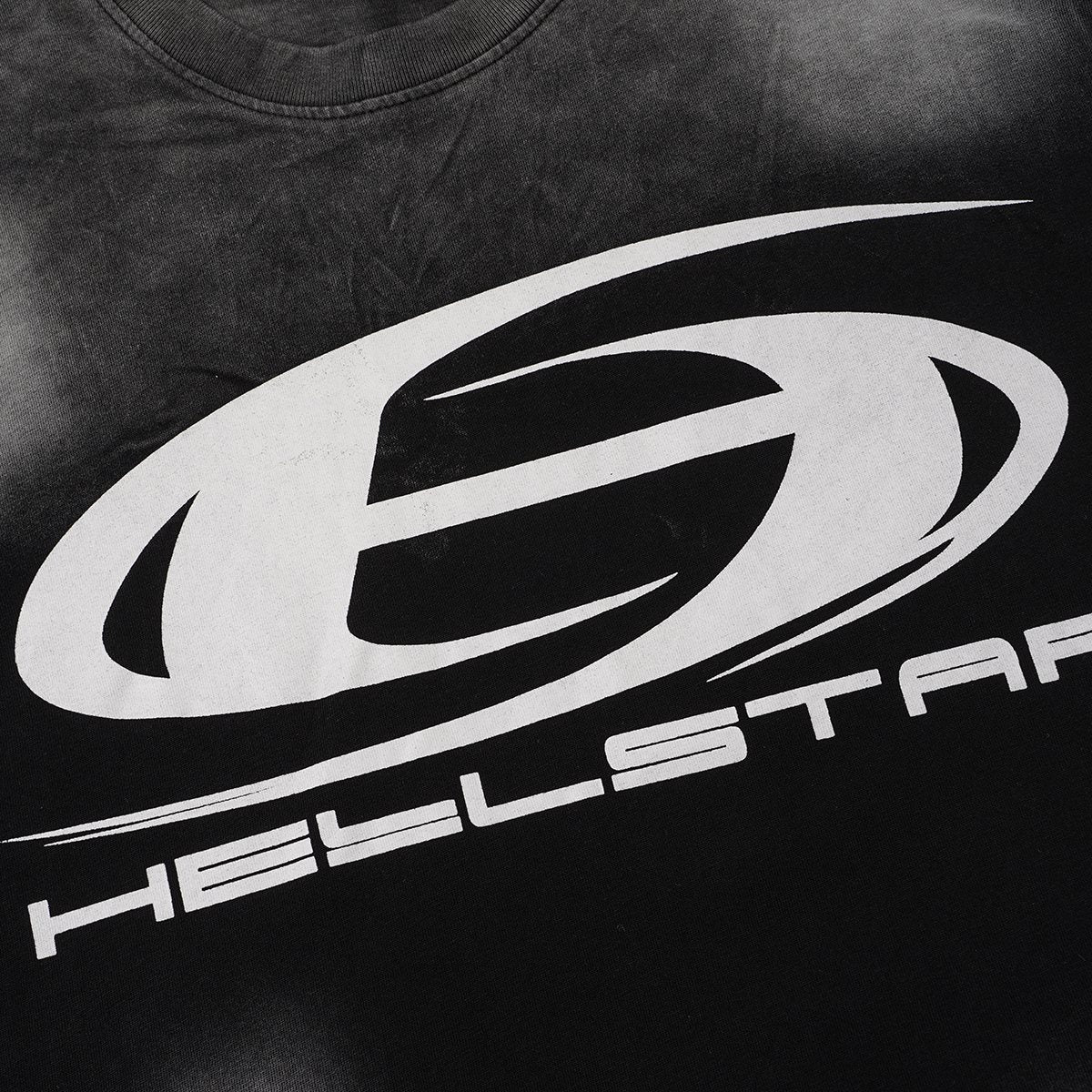 Hellstar Washed Black Star Graphic T-Shirt — detail