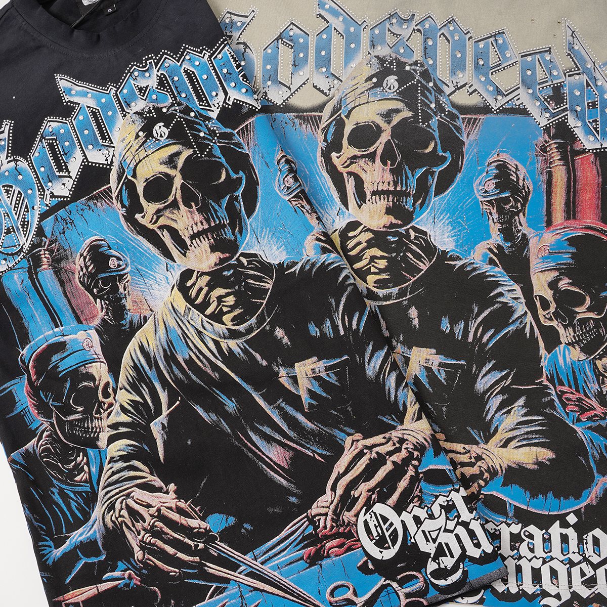 Godspeed Operational Surgeon Distressed Graphic T-Shirt — detail