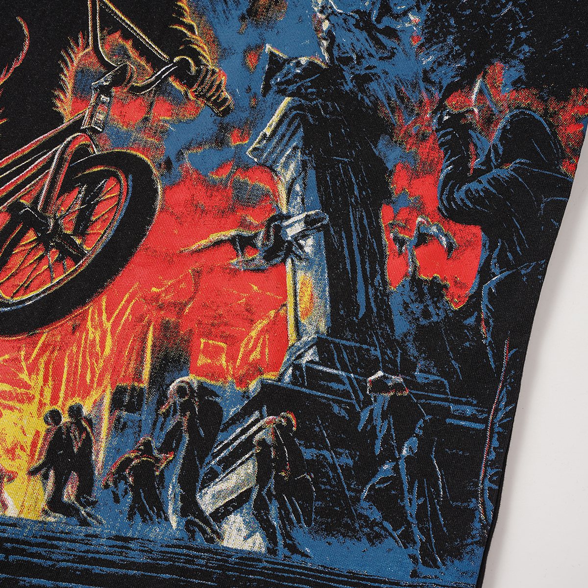 Godspeed Cyclist Graphic Distressed T-Shirt — detail